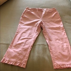 Pink Capri pants, size 6